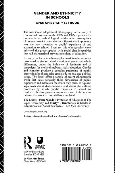 Produktbild: Gender and Ethnicity in Schools