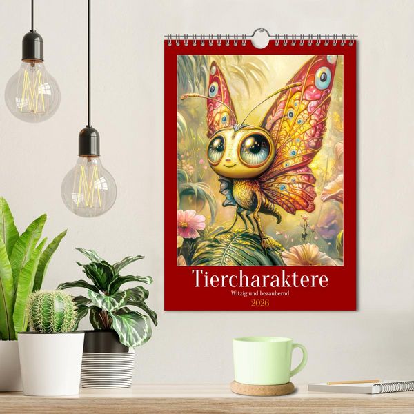 Produktbild: Tiercharaktere - Witzig und bezaubernd (Wandkalender 2026 DIN A4 hoch), CALVENDO Monatskalender