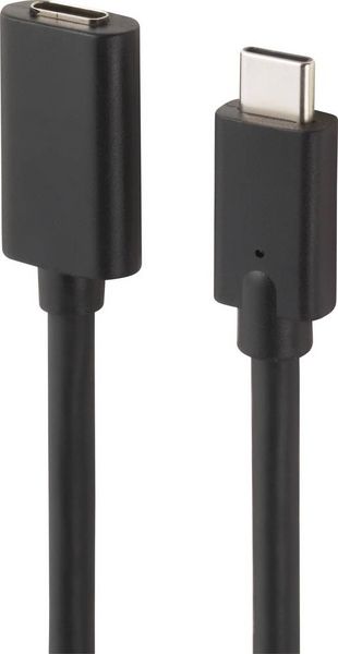 Produktbild: Renkforce USB-Kabel USB 3.2 Gen2x2 USB-C&reg; Stecker, USB-C&reg; Buchse 1.00 m Schwarz PVC-Mantel RF-4755220