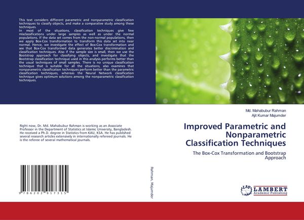 Produktbild: Improved Parametric and Nonparametric Classification Techniques
