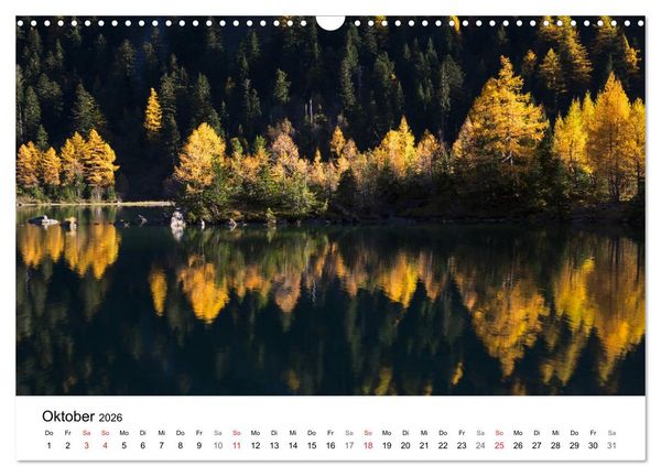 Produktbild: BERGSEEN Schweizer Alpen (Wandkalender 2026 DIN A3 quer), CALVENDO Monatskalender