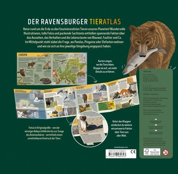 Produktbild: Der Ravensburger Tieratlas