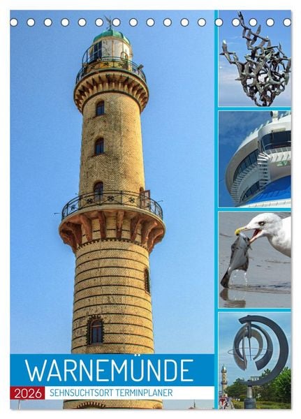 Produktbild: Sehnsuchtsort Warnem&uuml;nde (Tischkalender 2026 DIN A5 hoch), CALVENDO Monatskalender