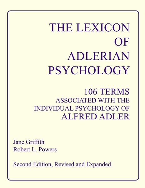 Produktbild: The Lexicon of Adlerian Psychology