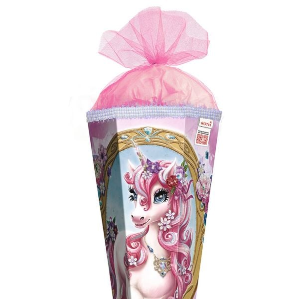 Produktbild: Motivschult&uuml;te 85 cm, Einhorn Beauty, Glitzerborte