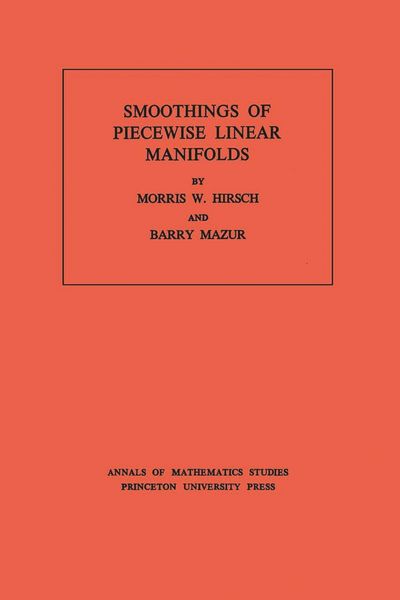 Produktbild: Smoothings of Piecewise Linear Manifolds