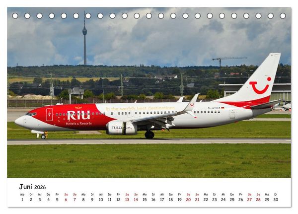 Produktbild: Ein Jahr in der Welt der Luftfahrt (Tischkalender 2026 DIN A5 quer), CALVENDO Monatskalender