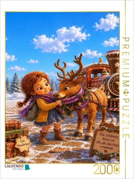 CALVENDO Puzzle Der Sternexpress | 2000 Teile Lege-Größe 90x67cm Foto-Puzzle für glückliche Stunden