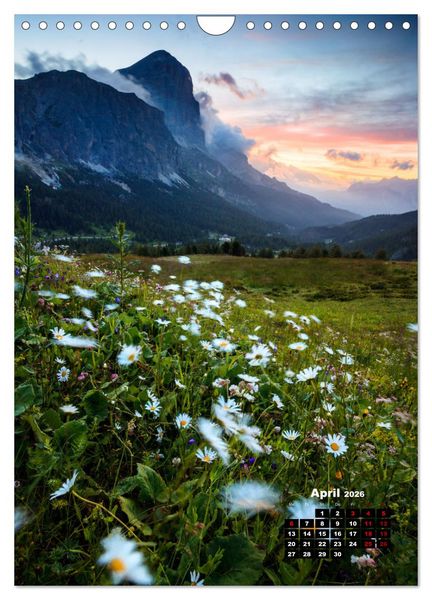 Produktbild: Dolomiten - Reise um die bleichen Berge zu entdecken (Wandkalender 2026 DIN A4 hoch), CALVENDO Monatskalender
