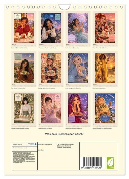 Produktbild: Was dein Sternzeichen nascht (Wandkalender 2027 DIN A4 hoch), CALVENDO Monatskalender