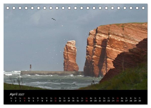 Produktbild: Helgoland und die D&uuml;ne (Tischkalender 2027 DIN A5 quer), CALVENDO Monatskalender