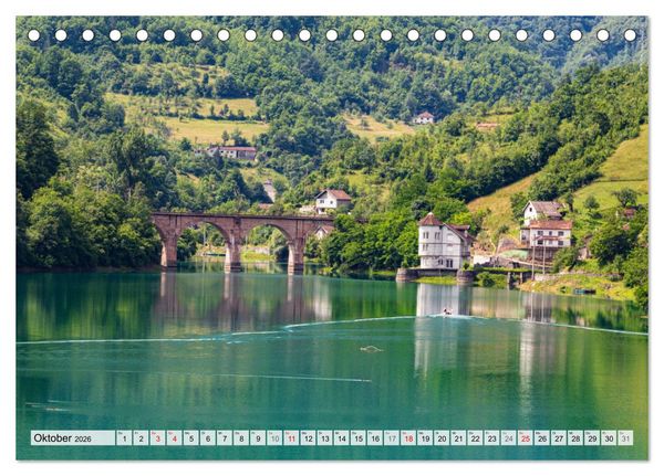 Produktbild: Wasserzauber Bosnien-Herzegowina (Tischkalender 2026 DIN A5 quer), CALVENDO Monatskalender