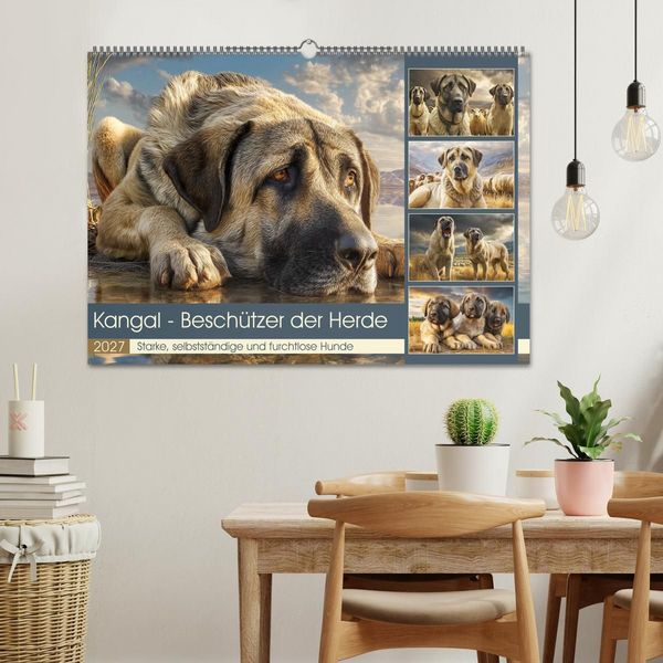 Produktbild: Kangal - Besch&uuml;tzer der Herde. Starke, selbstst&auml;ndige und furchtlose Hunde (Wandkalender 2027 DIN A2 quer), CALVENDO Monatskalender