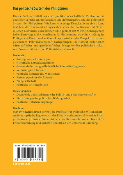 Produktbild: Das politische System der Philippinen