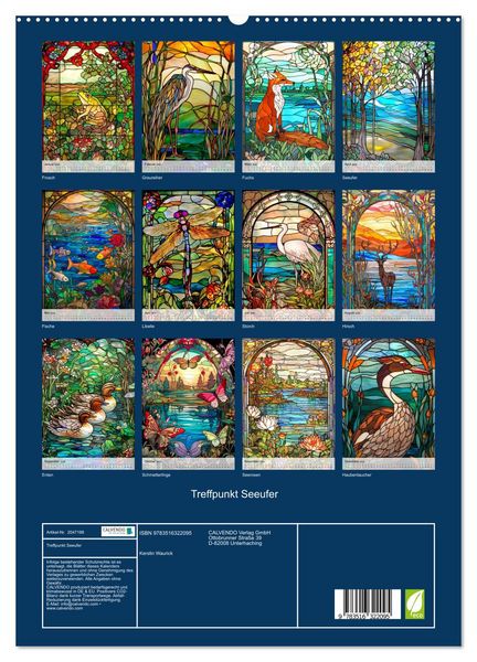 Produktbild: Treffpunkt Seeufer (hochwertiger Premium Wandkalender 2026 DIN A2 hoch), Kunstdruck in Hochglanz