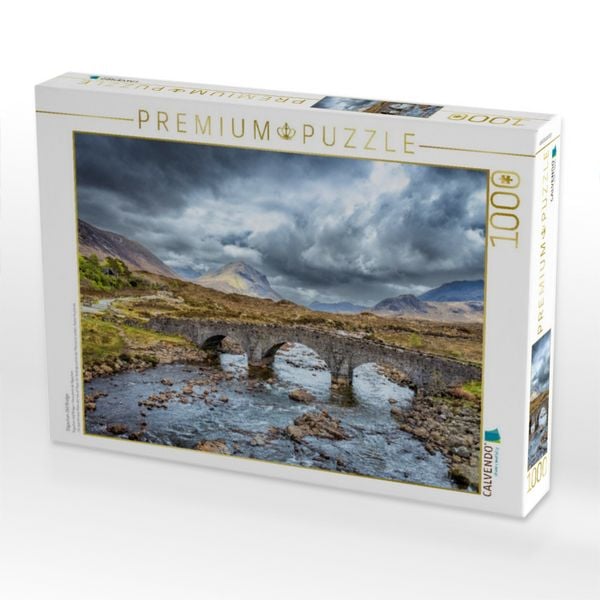 Produktbild: CALVENDO Puzzle Sligachan Old Bridge | 1000 Teile Lege-Gr&ouml;&szlig;e 64x48cm Foto-Puzzle f&uuml;r gl&uuml;ckliche Stunden