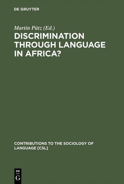 Produktbild: Discrimination through Language in Africa?