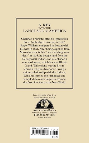 Produktbild: A Key into the Language of America