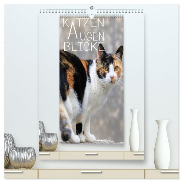 Produktbild: KATZEN AUGEN BLICKE (hochwertiger Premium Wandkalender 2026 DIN A2 hoch), Kunstdruck in Hochglanz