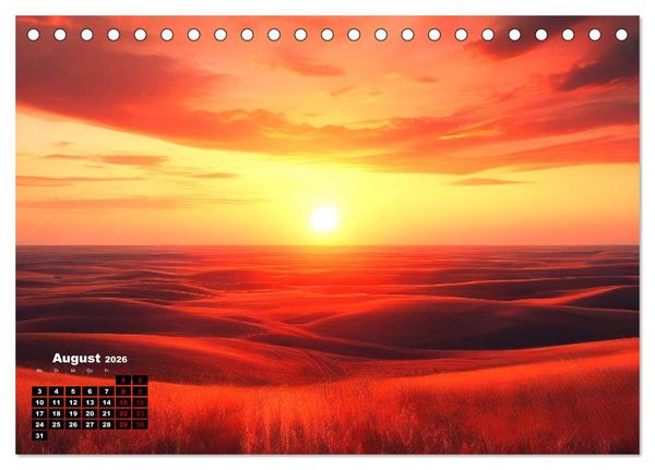 Produktbild: Pr&auml;rie Welten - Ein Kalender, der die Seele der Pr&auml;rie einf&auml;ngt. (Tischkalender 2026 DIN A5 quer), CALVENDO Monatskalender