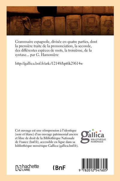 Produktbild: Grammaire espagnole , (&Eacute;d.1821)