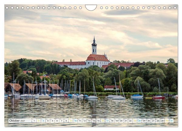 Produktbild: Vom Schiff aus gesehen - Mit dem Dampfer auf dem Ammersee (Wandkalender 2027 DIN A4 quer), CALVENDO Monatskalender