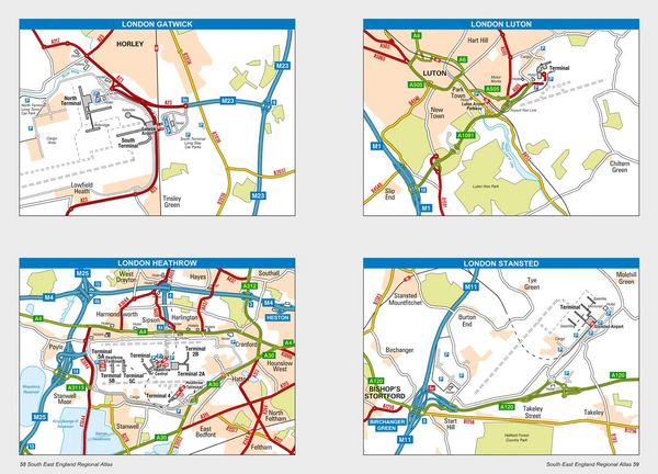 Produktbild: South East England Regional A-Z Road Atlas