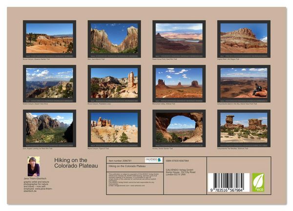 Produktbild: Hiking on the Colorado Plateau (Wall Calendar 2026 DIN A4 landscape), CALVENDO 12 Month Wall Calendar