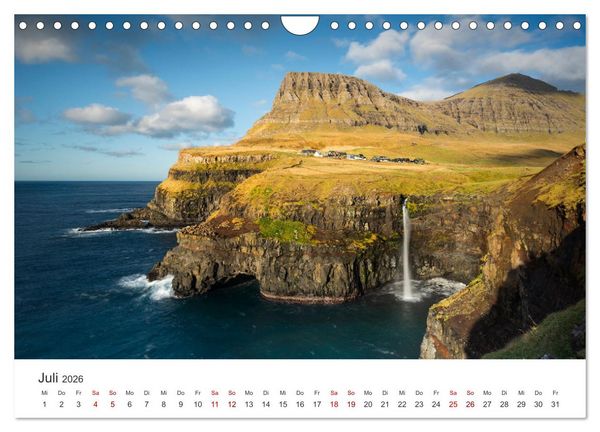 Produktbild: F&Auml;R&Ouml;ER INSELN - Herbstlichter (Wandkalender 2026 DIN A4 quer), CALVENDO Monatskalender