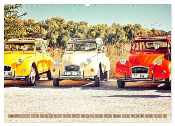 Produktbild: Die Legende - die Ente, Citro&euml;n 2CV (Wandkalender 2025 DIN A2 quer), CALVENDO Monatskalender
