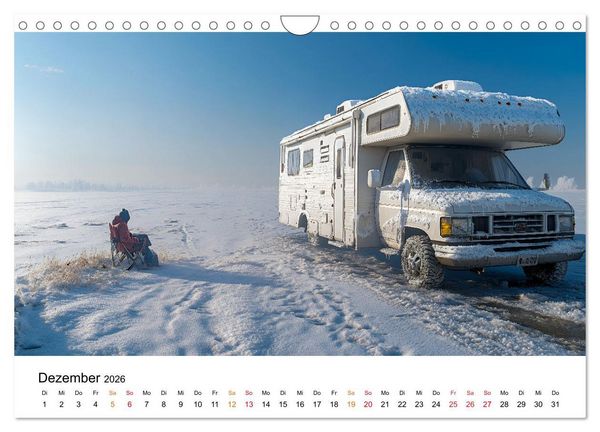 Produktbild: Wohnmobil grenzenlos (Wandkalender 2026 DIN A4 quer), CALVENDO Monatskalender