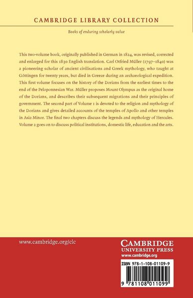 Produktbild: History and Antiquities of the Doric Race
