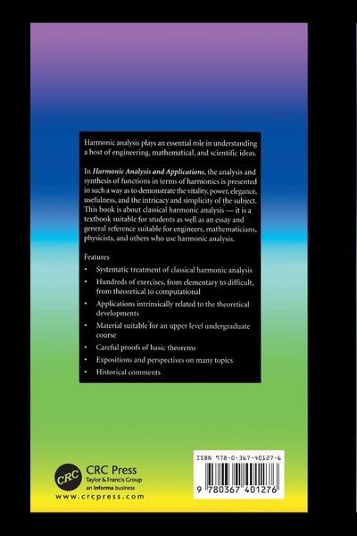 Produktbild: Harmonic Analysis and Applications