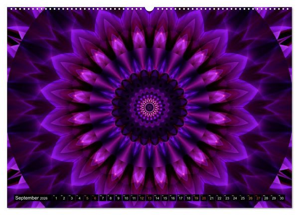 Produktbild: Energie - Mandalas, Spiritualit&auml;t durch die Farbe Lila (hochwertiger Premium Wandkalender 2026 DIN A2 quer), Kunstdruck in Hochglanz
