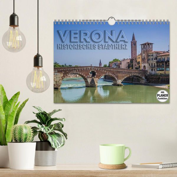 Produktbild: VERONA Historisches Stadtherz (Wandkalender 2026 DIN A4 quer), CALVENDO Monatskalender
