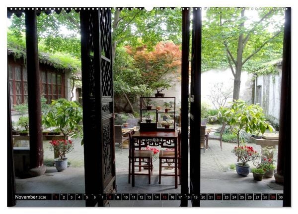Produktbild: Im chinesischen Garten (Wandkalender 2026 DIN A2 quer), CALVENDO Monatskalender