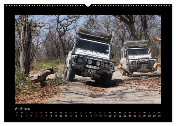 Produktbild: Land Rover Defender - Unterwegs in Afrika (Wandkalender 2026 DIN A2 quer), CALVENDO Monatskalender