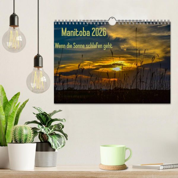 Produktbild: Manitoba 2026 Wenn die Sonne schlafen geht (Wandkalender 2026 DIN A4 quer), CALVENDO Monatskalender