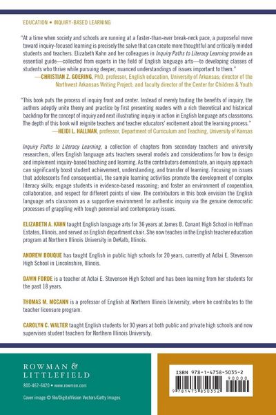 Produktbild: Inquiry Paths to Literacy Learning