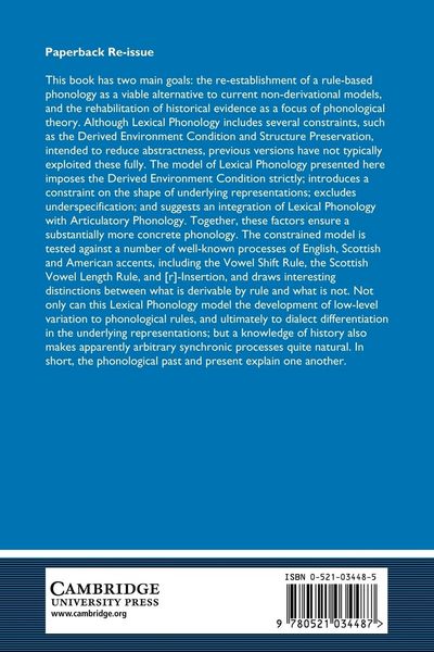 Produktbild: Lexical Phonology and the History of English