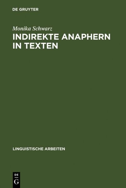 Produktbild: Indirekte Anaphern in Texten