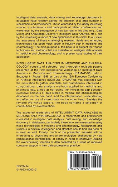 Produktbild: Intelligent Data Analysis in Medicine and Pharmacology