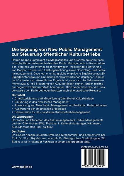 Produktbild: Die Eignung von New Public Management zur Steuerung &ouml;ffentlicher Kulturbetriebe