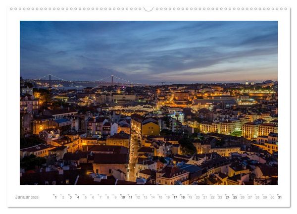 Produktbild: Lissabon - Alter macht sch&ouml;n (hochwertiger Premium Wandkalender 2026 DIN A2 quer), Kunstdruck in Hochglanz