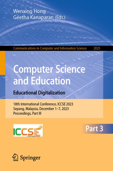 Produktbild: Computer Science and Education. Educational Digitalization
