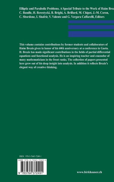 Produktbild: Elliptic and Parabolic Problems