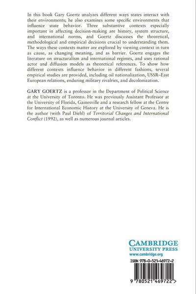 Produktbild: Contexts of International Politics