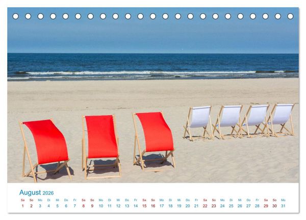 Produktbild: Streifzug auf Usedom (Tischkalender 2026 DIN A5 quer), CALVENDO Monatskalender