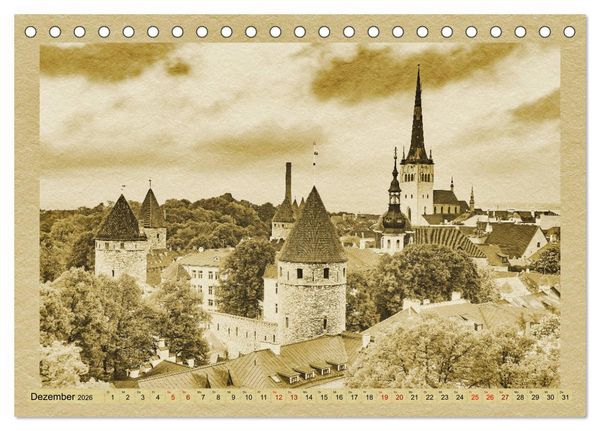 Produktbild: Das Baltikum - Ein Kalender im Zeitungsstil (Tischkalender 2026 DIN A5 quer), CALVENDO Monatskalender