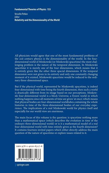 Produktbild: Relativity and the Dimensionality of the World
